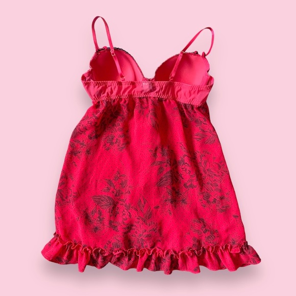 Apt 9 pink floral open front slip dress - Picture 3 of 4